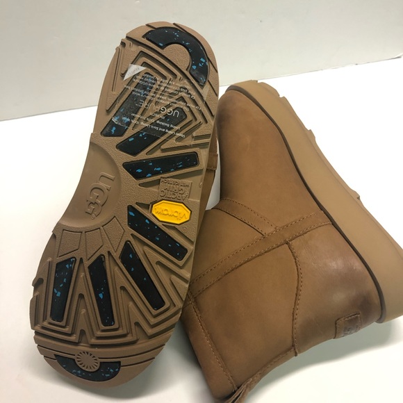 UGG Women's Classic Mini Waterproof Leather Boots - Picture 4 of 4